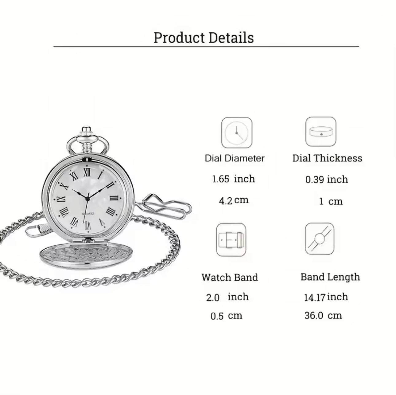 Reloj de bolsillo QuartzFair