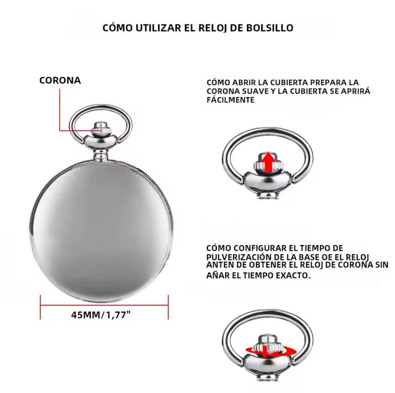 Reloj de bolsillo QuartzEpoch